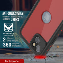 Load image into Gallery viewer, Coque étanche IP68 pour iPhone 15, Punkcase [Rouge] [Série StudStar] [Ajustement Slim].
