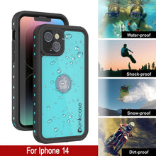 Load image into Gallery viewer, Coque iPhone 14 étanche IP68, Punkcase [Teal] [Série StudStar] [Slim Fit]
