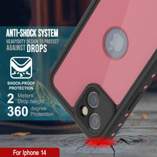 Load image into Gallery viewer, Coque étanche IP68 pour iPhone 14, Punkcase [Rose] [Série StudStar] [Ajustement fin] [Antipoussière]
