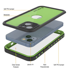 Load image into Gallery viewer, Coque étanche IP68 pour iPhone 15, Punkcase [Vert clair] [Série StudStar] [Ajustement fin] [Antipoussière]
