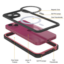 Load image into Gallery viewer, Coque étanche pour iPhone 15 Plus, Punkcase [Série Extreme] Coque de protection avec protecteur d&#39;écran intégré [Bleu marine]
