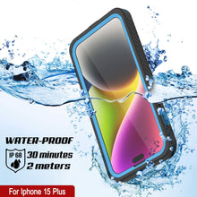 Load image into Gallery viewer, Coque étanche iPhone 15 Plus, Punkcase [Série Extreme] Coque de protection avec protecteur d&#39;écran intégré [Bleu clair]
