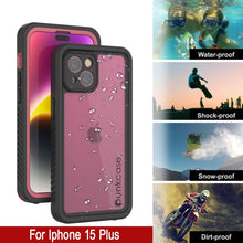 Load image into Gallery viewer, Coque étanche pour iPhone 15 Plus, Punkcase [Série Extreme] Coque de protection avec protecteur d&#39;écran intégré [Rose]
