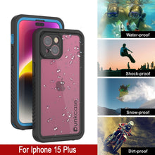 Load image into Gallery viewer, Coque étanche iPhone 15 Plus, Punkcase [Série Extreme] Coque de protection avec protecteur d&#39;écran intégré [Bleu clair]
