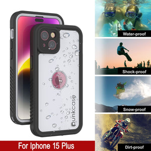 Coque étanche IP68 pour iPhone 16 Plus, Punkcase [Blanc] [Série StudStar] [Coupe ajustée] [Anti-salissures]