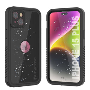 Coque étanche IP68 pour iPhone 16 Plus, Punkcase [Noir] [Série StudStar] [Coupe ajustée]