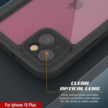 Charger l&#39;image dans la galerie, Coque étanche IP68 pour iPhone 15 Plus, Punkcase [Transparente] [Série StudStar] [Ajustement Slim] [Antipoussière]
