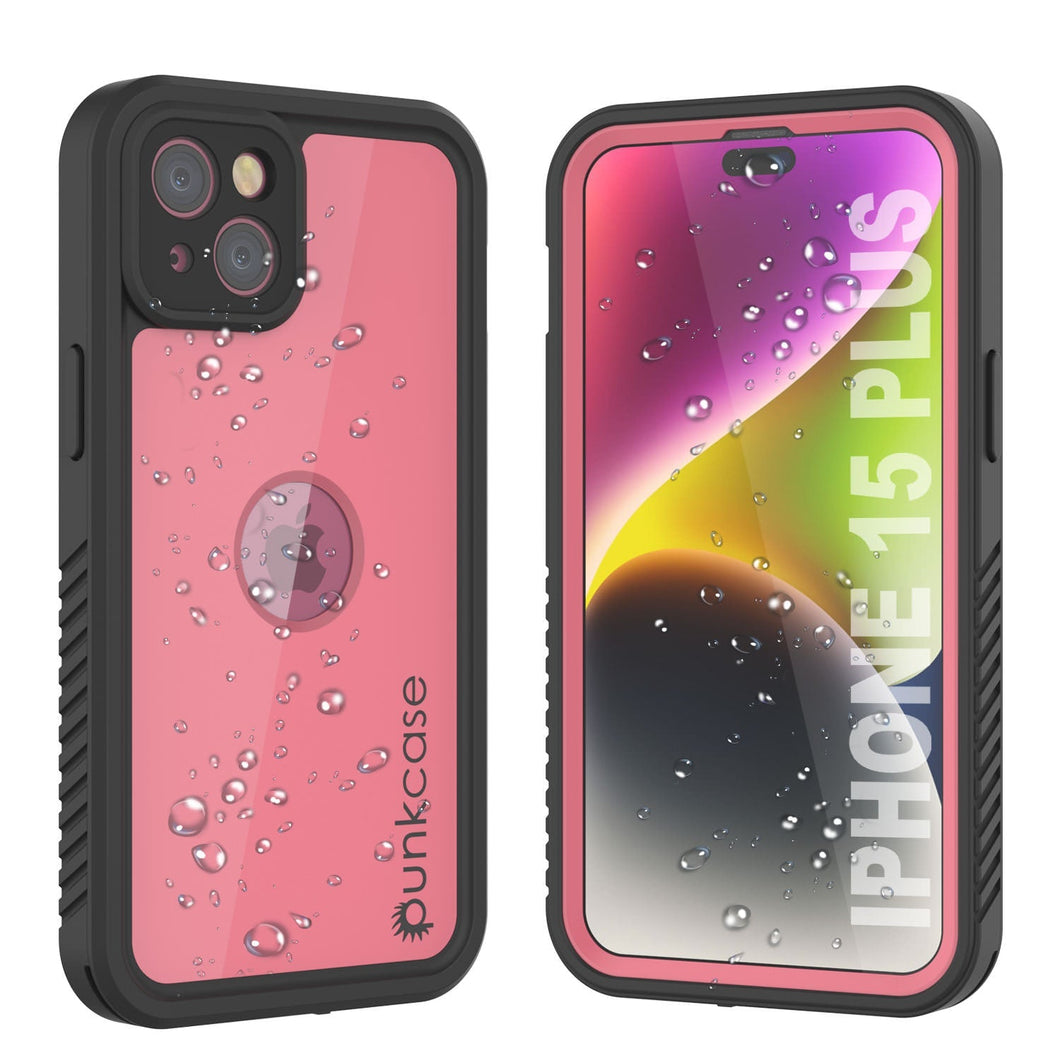 Coque étanche IP68 pour iPhone 16 Plus, Punkcase [Rose] [Série StudStar] [Coupe ajustée] [Anti-salissures]