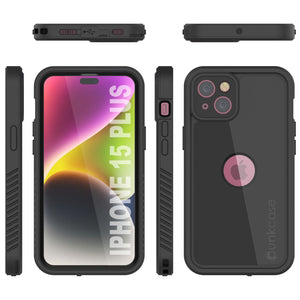 Coque étanche IP68 pour iPhone 16 Plus, Punkcase [Noir] [Série StudStar] [Coupe ajustée]