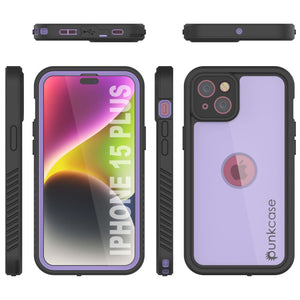 Coque étanche IP68 pour iPhone 16 Plus, Punkcase [Lilas] [Série StudStar] [Coupe ajustée] [Anti-salissures]