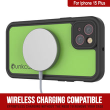 Charger l&#39;image dans la galerie, Coque étanche IP68 iPhone 15 Plus, Punkcase [Vert clair] [Série StudStar] [Ajustement mince] [Étanche à la saleté]
