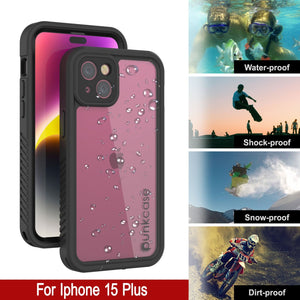 Coque étanche IP68 pour iPhone 16 Plus, Punkcase [Transparent] [Série StudStar] [Coupe ajustée] [Anti-salissures]