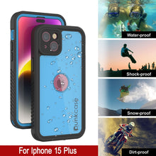 Load image into Gallery viewer, Coque étanche IP68 pour iPhone 16 Plus, Punkcase [Bleu clair] [Série StudStar] [Coupe ajustée] [Anti-salissures]
