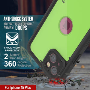 Coque étanche IP68 pour iPhone 16 Plus, Punkcase [Vert clair] [Série StudStar] [Coupe ajustée] [Anti-salissures]