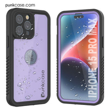 Charger l&#39;image dans la galerie, Étui iPhone 15 Pro Max Etanche IP68, Punkcase [Lilas] [Série StudStar] [Slim Fit] [Antipoussière]

