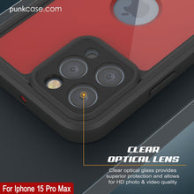 Load image into Gallery viewer, Coque étanche IP68 pour iPhone 16 Pro Max, Punkcase [Rouge] [Série StudStar] [Coupe ajustée]
