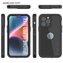 Load image into Gallery viewer, Coque étanche IP68 pour iPhone 16 Pro Max, Punkcase [Noir] [Série StudStar] [Coupe ajustée]
