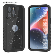 Load image into Gallery viewer, Coque étanche IP68 pour iPhone 16 Pro Max, Punkcase [Noir] [Série StudStar] [Coupe ajustée]
