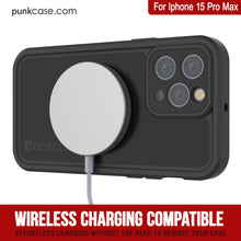 Charger l&#39;image dans la galerie, Coque étanche IP68 pour iPhone 15 Pro Max, Punkcase [Noir] [Série StudStar] [Ajustement mince]
