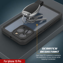 Load image into Gallery viewer, Coque étanche pour iPhone 15 Pro, Punkcase [Série Extrême] Coque de protection avec Protecteur d&#39;écran intégré [Rouge]
