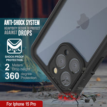 Load image into Gallery viewer, Coque étanche pour iPhone 15 Pro, Punkcase [Série Extrême] Coque de protection avec Protecteur d&#39;écran intégré [Rouge]
