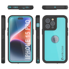Load image into Gallery viewer, Coque étanche iPhone 15 Pro IP68, Punkcase [Teal] [Série StudStar] [Ajustement Slim]
