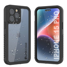 Load image into Gallery viewer, Coque étanche IP68 pour iPhone 15 Pro, Punkcase [Transparente] [Série StudStar] [Ajustement fin] [Résistante à la saleté]
