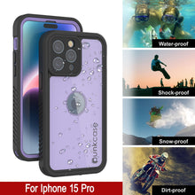 Charger l&#39;image dans la galerie, Coque étanche IP68 pour iPhone 16 Pro, Punkcase [Lilas] [Série StudStar] [Coupe ajustée] [Anti-salissures]
