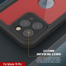 Load image into Gallery viewer, Étui étanche IP68 pour iPhone 15 Pro, Punkcase [Rouge] [Série StudStar] [Ajustement Slim]
