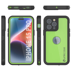 Coque étanche IP68 pour iPhone 16 Pro, Punkcase [Vert clair] [Série StudStar] [Coupe ajustée] [Anti-salissures]