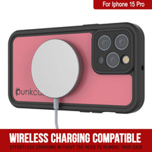 Load image into Gallery viewer, Coque étanche IP68 pour iPhone 15 Pro, Punkcase [Rose] [Série StudStar] [Ajustement fin] [Antipoussière]
