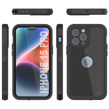 Load image into Gallery viewer, Coque étanche IP68 pour iPhone 16 Pro, Punkcase [Noir] [Série StudStar] [Coupe ajustée]
