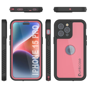 Coque étanche IP68 pour iPhone 16 Pro, Punkcase [Rose] [Série StudStar] [Coupe ajustée] [Anti-salissures]