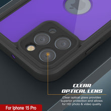 Load image into Gallery viewer, Coque étanche IP68 Punkcase pour iPhone 15 Pro, [Violette] [Série StudStar] [Ajustement Slim] [Étanche à la poussière]
