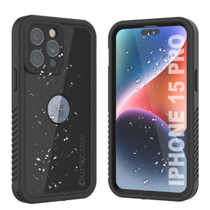 Coque étanche IP68 pour iPhone 16 Pro, Punkcase [Noir] [Série StudStar] [Coupe ajustée]