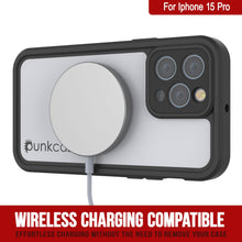 Load image into Gallery viewer, Coque étanche IP68 pour iPhone 15 Pro, Punkcase [Blanche] [Série StudStar] [Ajustement Slim] [Antipoussière]
