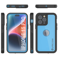 Charger l&#39;image dans la galerie, Coque étanche IP68 pour iPhone 16 Pro, Punkcase [Bleu clair] [Série StudStar] [Coupe ajustée] [Anti-salissures]
