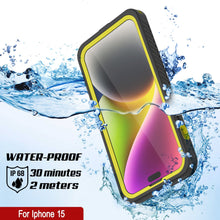 Charger l&#39;image dans la galerie, Coque étanche pour iPhone 15, Punkcase [série Extrême], Revêtement renforcé avec protecteur d&#39;écran intégré [jaune].
