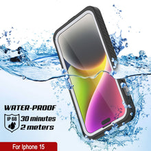 Charger l&#39;image dans la galerie, Coque étanche pour iPhone 15, Punkcase [Série Extreme] Coque de protection avec protecteur d&#39;écran intégré [Blanc]
