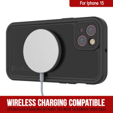 Load image into Gallery viewer, Coque étanche IP68 pour iPhone 15, Punkcase [Noir] [Série StudStar] [Ajustement mince]
