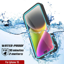 Load image into Gallery viewer, Coque étanche iPhone 15 IP68, Punkcase [Teal] [Série StudStar] [Ajustement Slim]
