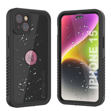 Load image into Gallery viewer, Coque étanche IP68 pour iPhone 15, Punkcase [Noir] [Série StudStar] [Ajustement mince]
