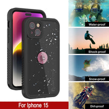 Load image into Gallery viewer, Coque étanche IP68 pour iPhone 15, Punkcase [Noir] [Série StudStar] [Ajustement mince]
