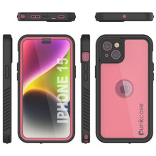 Load image into Gallery viewer, Coque étanche IP68 pour iPhone 15, Punkcase [Rose] [Série StudStar] [Ajustement Mince] [Anti-Saleté]
