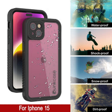 Load image into Gallery viewer, Coque étanche iPhone 15 IP68, Punkcase [Transparente] [Série StudStar] [Slim Fit] [Étanche à la poussière]
