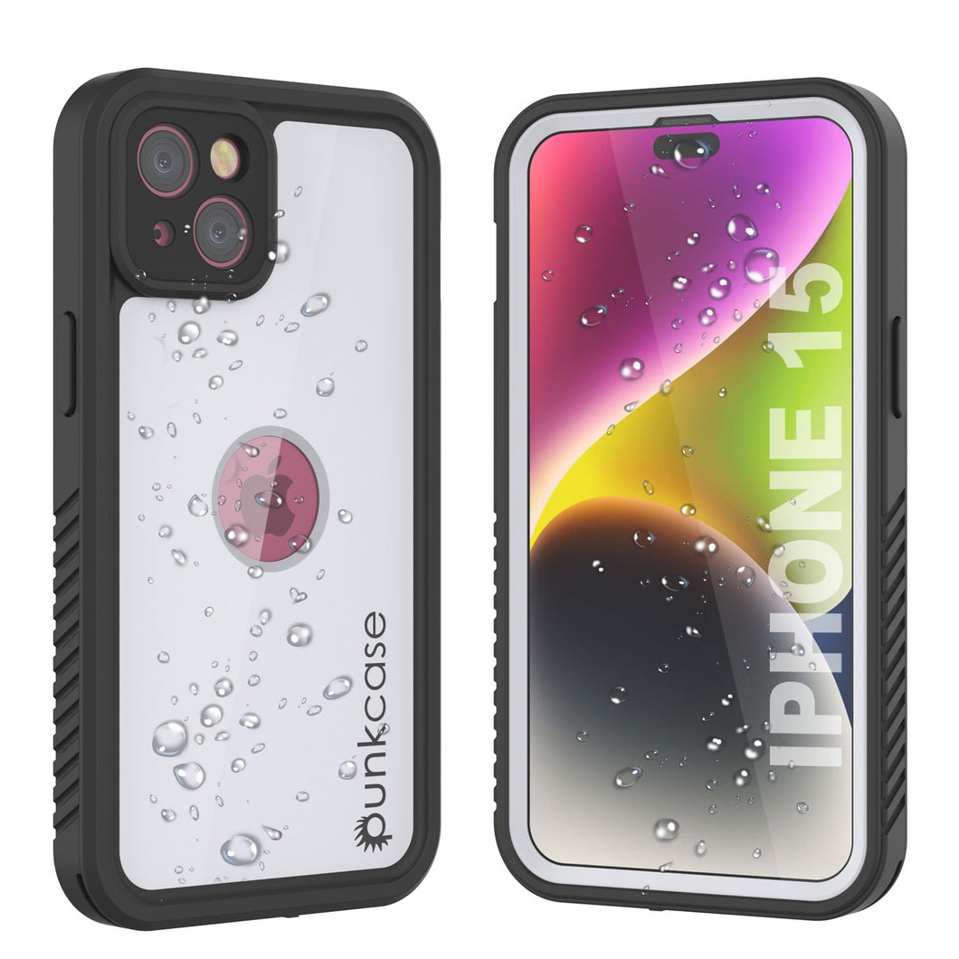 Coque étanche IP68 pour iPhone 16, Punkcase [Blanc] [Série StudStar] [Coupe ajustée] [Anti-salissures]