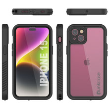 Load image into Gallery viewer, Coque étanche iPhone 15 IP68, Punkcase [Transparente] [Série StudStar] [Slim Fit] [Étanche à la poussière]
