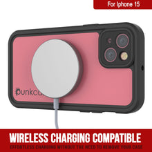 Load image into Gallery viewer, Coque étanche IP68 pour iPhone 15, Punkcase [Rose] [Série StudStar] [Ajustement Mince] [Anti-Saleté]
