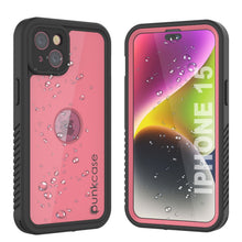 Load image into Gallery viewer, Coque étanche IP68 pour iPhone 15, Punkcase [Rose] [Série StudStar] [Ajustement Mince] [Anti-Saleté]
