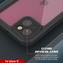 Load image into Gallery viewer, Coque étanche iPhone 15 IP68, Punkcase [Transparente] [Série StudStar] [Slim Fit] [Étanche à la poussière]
